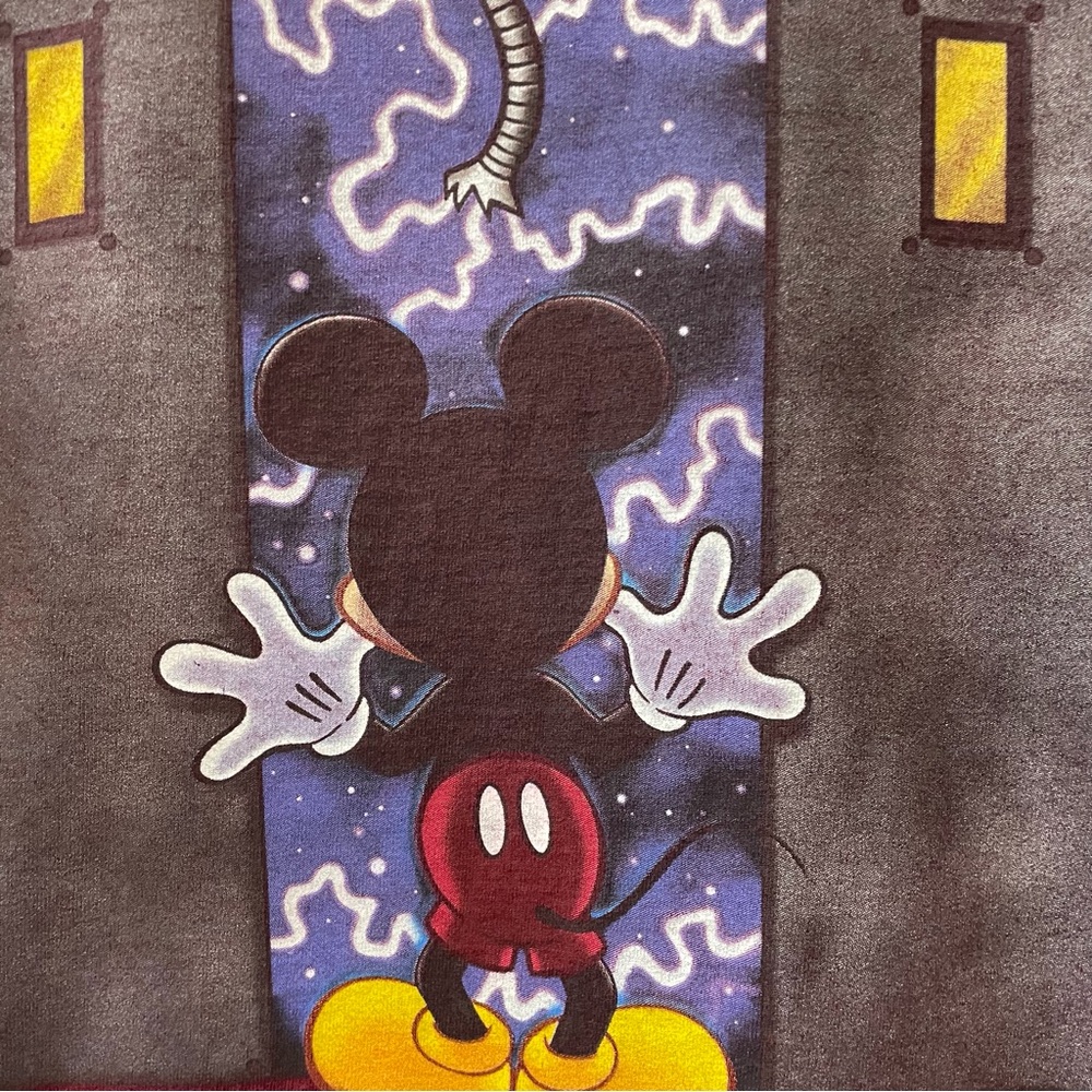 Disney the twilight zone tower of terror Mickey t shirt maroon vintage medium - Picture 3 of 6